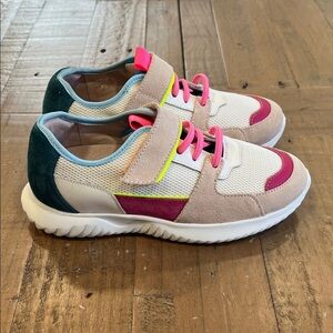 Jacadi Paris colorblock suede running trainers sneakers tennis shoes